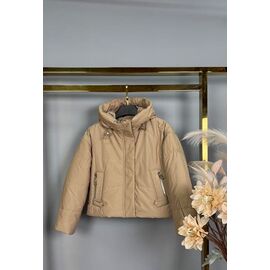 Куртка дитяча демісезонна на дівчинку 871 beige р.137-158 "Delfinka" недорого оптом від прямого постачальника