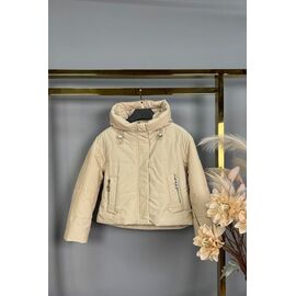 Куртка дитяча демісезонна на дівчинку 871 l.beige р.137-158 "Delfinka" недорого оптом від прямого постачальника