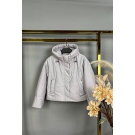 Куртка дитяча демісезонна на дівчинку 871 l.grey р.137-158 "Delfinka" недорого оптом від прямого постачальника