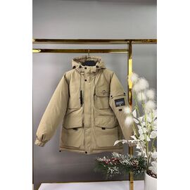 Фотография Курка детская зимняя на мальчика 88011 beige р.150-180 "Delfinka" недорого оптом от прямого поставщика