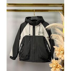 Фотография Куртка детская демисезонная на мальчика 9001 black р.134-152 "Delfinka" недорого оптом от прямого поставщика