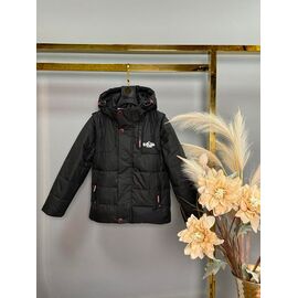 Фотография Куртка детская демисезонная на мальчика A36 black р.104-128 "Delfinka" недорого оптом от прямого поставщика