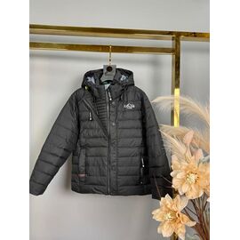 Фотография Куртка детская демисезонная на мальчика B35 d.grey р.116-140 "Delfinka" недорого оптом от прямого поставщика