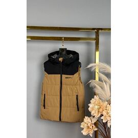 Жилетка дитяча на хлопчика G67 beige р.116-140 "Delfinka" недорого оптом від прямого постачальника