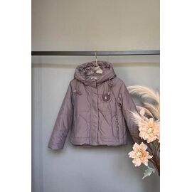 Фотография Куртка детская демисезонная на девочку M867 d.grey р.128-152 "Delfinka" недорого оптом от прямого поставщика