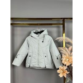 Куртка дитяча демісезонна на дівчинку W6660 l.grey р.122-146 "Delfinka" недорого оптом від прямого постачальника