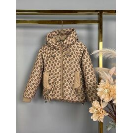 Куртка дитяча демісезонна на дівчинку YS117 beige р.104-128 "Delfinka" недорого оптом від прямого постачальника