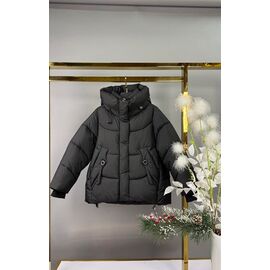 Фотография Курка детская зимняя на девочку YS14 black р.128-152 "Delfinka" недорого оптом от прямого поставщика