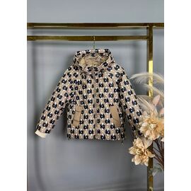 Куртка дитяча демісезонна на дівчинку YS62 l.brown р.110-134 "Delfinka" недорого оптом від прямого постачальника