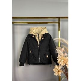 Фотография Куртка детская демисезонная на девочку YS74 black р.122-146 "Delfinka" недорого оптом от прямого поставщика