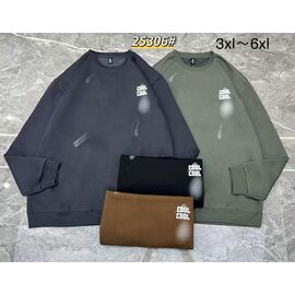 Светр чоловічий 25306 black р.3XL-6XL "LOOK" недорого оптом від прямого постачальника