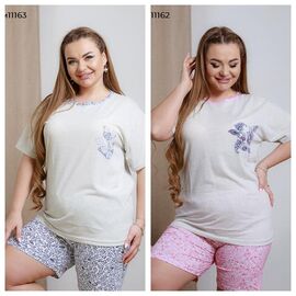 Фотография Пижама лёгкая женская 11162 pink р.L-4XL "Vehuiah" недорого оптом от прямого поставщика