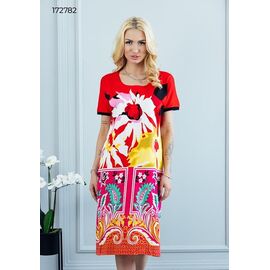 Фотография Платье летнее женское 172782-1 red р.M-2XL "Vehuiah" недорого оптом от прямого поставщика