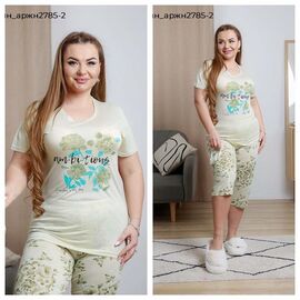 Фотография Пижама лёгкая женская 2785-2 mint р.2XL-4XL "Vehuiah" недорого оптом от прямого поставщика