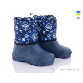 Фотография Сапоги из пены детские зима СПП Сніжинка блакитний 2025 (8 пар р.30-37) "DeMur" недорого оптом от прямого поставщика