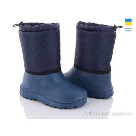 Фотография Сапоги из пены детские зима СПП Ромб синій-синій 2025 (8 пар р.30-37) "DeMur" недорого оптом от прямого поставщика
