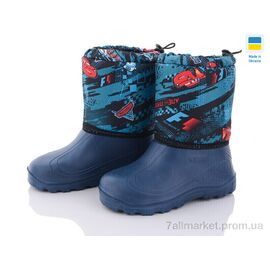 Фотография Сапоги из пены детские зима СПП Маквін синій 2025 (8 пар р.30-37) "DeMur" недорого оптом от прямого поставщика