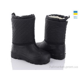 Фотография Сапоги из пены детские зима СПП Ромб чорний-чорний 2025 (8 пар р.30-37) "DeMur" недорого оптом от прямого поставщика