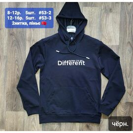 Фотография Худи детский на мальчика 53-2-1 black р.8-12 "iBamBino" недорого оптом от прямого поставщика