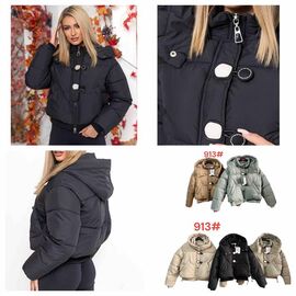 Куртка жіноча зимова 913 l.beige р.M-3XL "Katty" недорого оптом від прямого постачальника