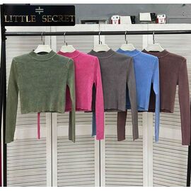 Светр жіночий 0579 brown р.one size "Little Secret" недорого оптом від прямого постачальника