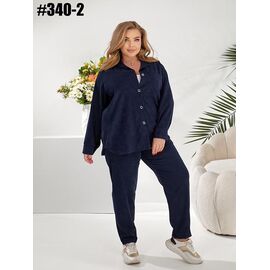 Фотография Костюм женский 340-2 navy р.50-60 "ZLATA" недорого оптом от прямого поставщика