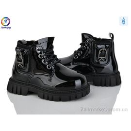 Черевики дитячі зручні Весна/осінь F032D-1 (8 пар р.23-27) "Леопард" недорого оптом від прямого постачальника