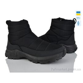 Фотография Ботинки мужские стильные зима 2802 чорний (6 пар р.41-45) "Paolla" недорого оптом от прямого поставщика