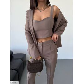 Костюм жіночий зі штанами р.42-44;44-46;46-48 (10кол.) "ANNABELLE" купити недорого від прямого постачальника