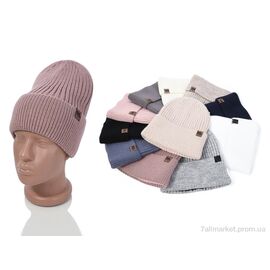 Жіноча шапка Зима KL-02 (5 шт. р.сіткаOne size) "TUZZI" недорого оптом від прямого постачальника