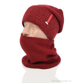 Жіноча шапка Зима HS001-7 bordo (3 шт. р.сіткаOne size) "TUZZI" недорого оптом від прямого постачальника