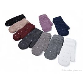 Рукавички для жінок Зима 1126 mix (12 шт. р.сіткаOne size) "TUZZI" недорого оптом від прямого постачальника