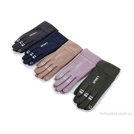 Фотография Перчатки женские Весна/осень 31-262Ж замш mix (12 шт. р.сетка 6,5-8,5) "TUZZI" недорого оптом от прямого поставщика