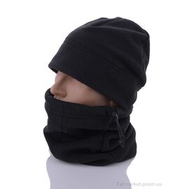 Шапка чоловіча Зима Комплект XN003-3 black (5 шт. р.сітка56-58) "TUZZI" недорого оптом від прямого постачальника