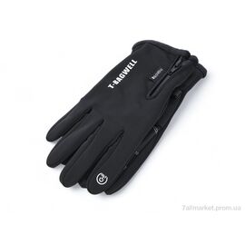Чоловічі рукавиці Зима A9-01 black (12 шт. р.сіткаM-XL) "TUZZI" недорого оптом від прямого постачальника