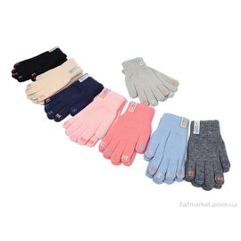 Рукавички для дітей Зима 5131 подвійні mix (12 шт. р.сітка6-8) "TUZZI" недорого оптом від прямого постачальника