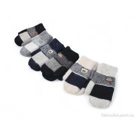 Фотография Варежки детские Зима 6008 подвійні кролик хутро mix (12 шт. р.сетка 6-8) "TUZZI" недорого оптом от прямого поставщика