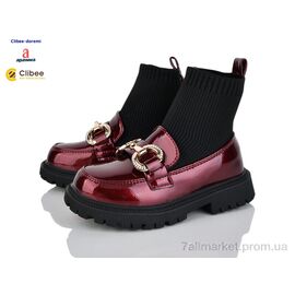 Черевики дитячі зручні Весна/осінь BA716 wine (5 пар р.26-30) "Clibee-Doremi" недорого оптом від прямого постачальника