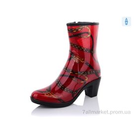 Гумове взуття жіноче Весна/осінь 001-229 (8 пар р.36-41) "Obuvok" недорого оптом від прямого постачальника