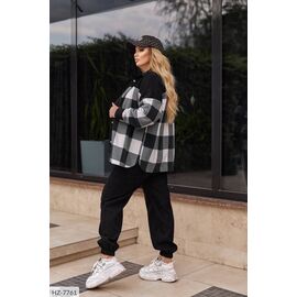 Фотография Костюм женский двойка брюки и рубашка большие размеры р.50-52;54-56;58-60;62-64 (7цв) "LETTI" купить недорого от прямого поставщика