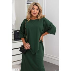 Фотография Женский юбочный костюм большие размеры р.46-48;50-52;54-56;58-60 (4цв) "VLADA" купить недорого от прямого поставщика