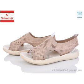 Фотография Босоножки женские летние Лето F129-15 (8 пар р.37-42) "Saimaoji" недорого оптом от прямого поставщика