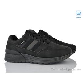 Фотография Кроссовки мужские модные Весна/осень 4179-A002 black (8 пар р.40-45) "Мир" недорого оптом от прямого поставщика