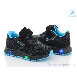 Фотография Кроссовки детские модные Весна/осень SP233-5 LED (8 пар р.20-25) "Ok Shoes" недорого оптом от прямого поставщика