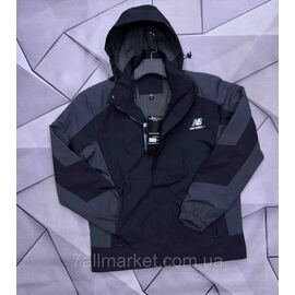 Фотография Ветровка мужская молодёжная с капюшоном/на флисе р-ры M-3XL (4цв) "MACCALI" недорого от прямого поставщика