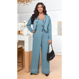 Фотография Костюм двойка женский  креп костюмка размеры 46-60 "LADA" недорого от прямого поставщик