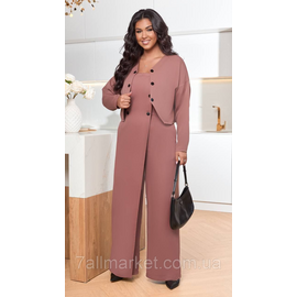 Фотография Костюм двойка женский  креп костюмка размеры 46-60 "LADA" недорого от прямого поставщик