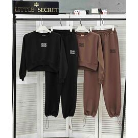 Фотография Костюм спортивный женский тёплый 112 brown р.S-L "Little Secret" недорого оптом от прямого поставщика