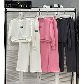 Фотография Костюм спортивный женский тёплый 112 pink р.S-L "Little Secret" недорого оптом от прямого поставщика