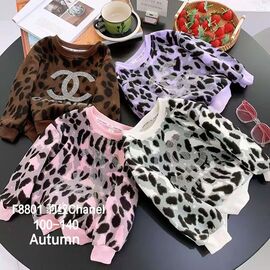 Фотография Свитер детский на девочку 8801 lilac р.4-8 "Фунтик" недорого оптом от прямого поставщика